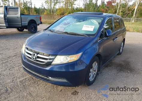 2015 Honda Odyssey Ex-L from USA, damaged, VIN 5FNRL5H68FB121423